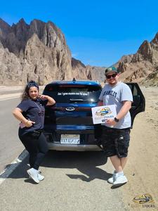 Professional private driver welcoming guests for Cairo to Alexandria road trip