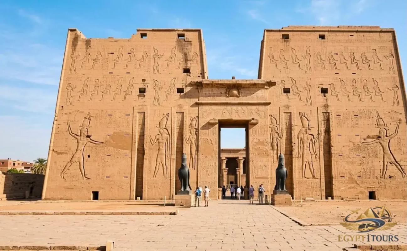 Edfu Temple tour, Horus temple horse carriage ride.webp