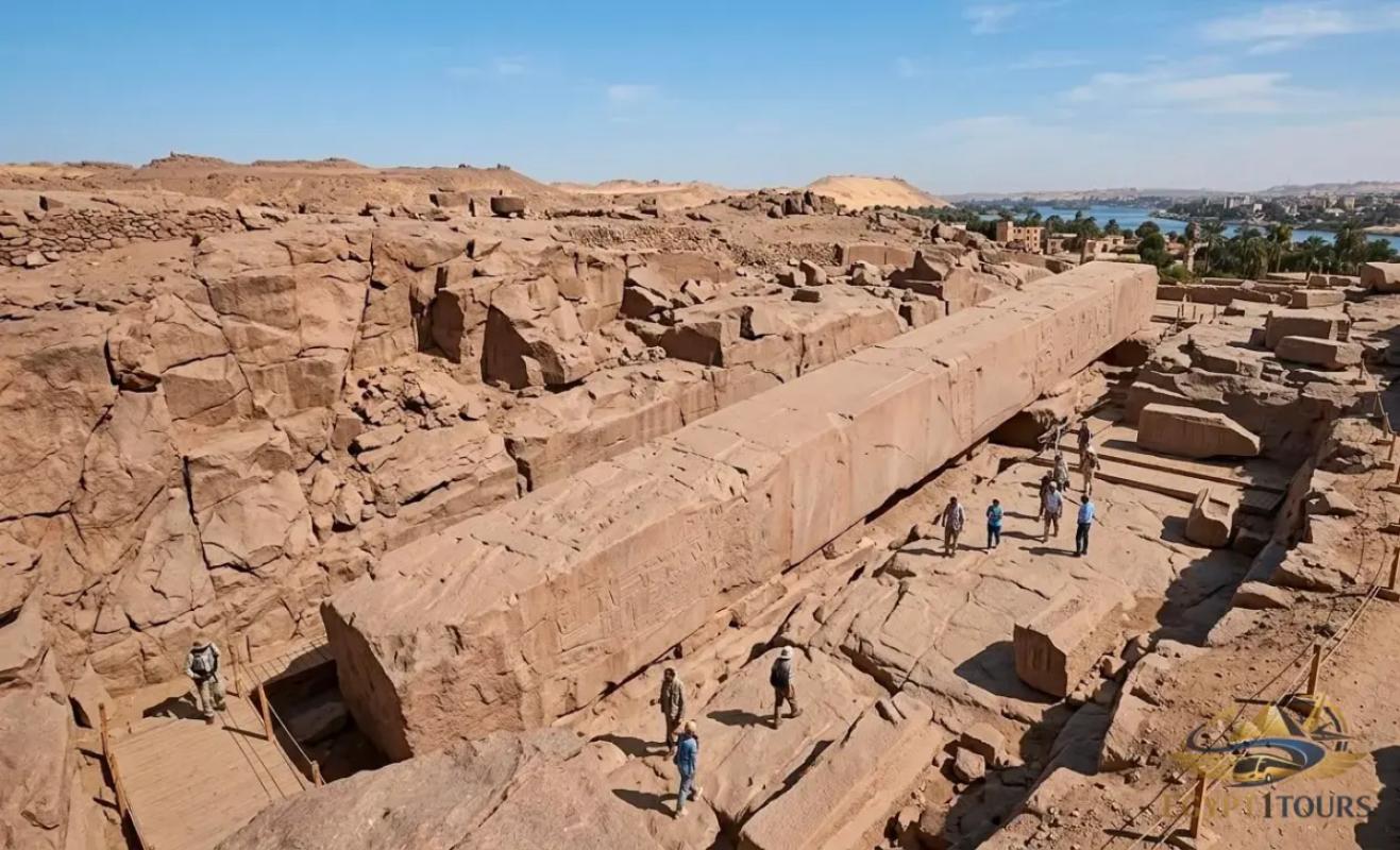 Unfinished Obelisk history, Pharaonic granite quarries Aswan.webp
